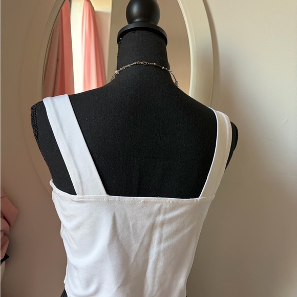 Zara White Square Neck Crop Top - Picture 3 of 5